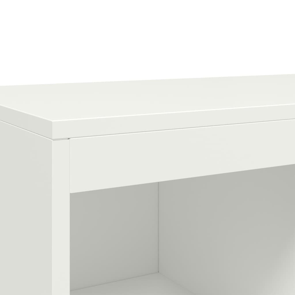Fehér acél magasszekrény 68x39x111,5 cm
