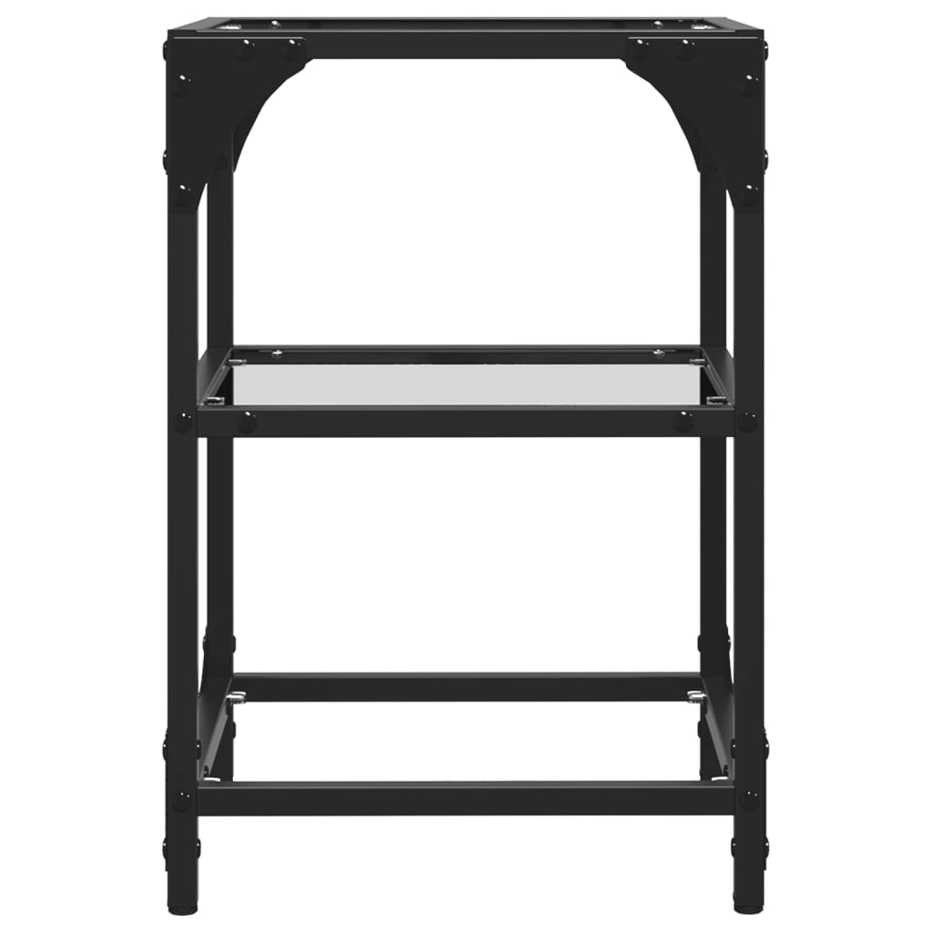 2 db acél dohányzóasztal átlátszó üveglappal 30 x 30 x 45 cm