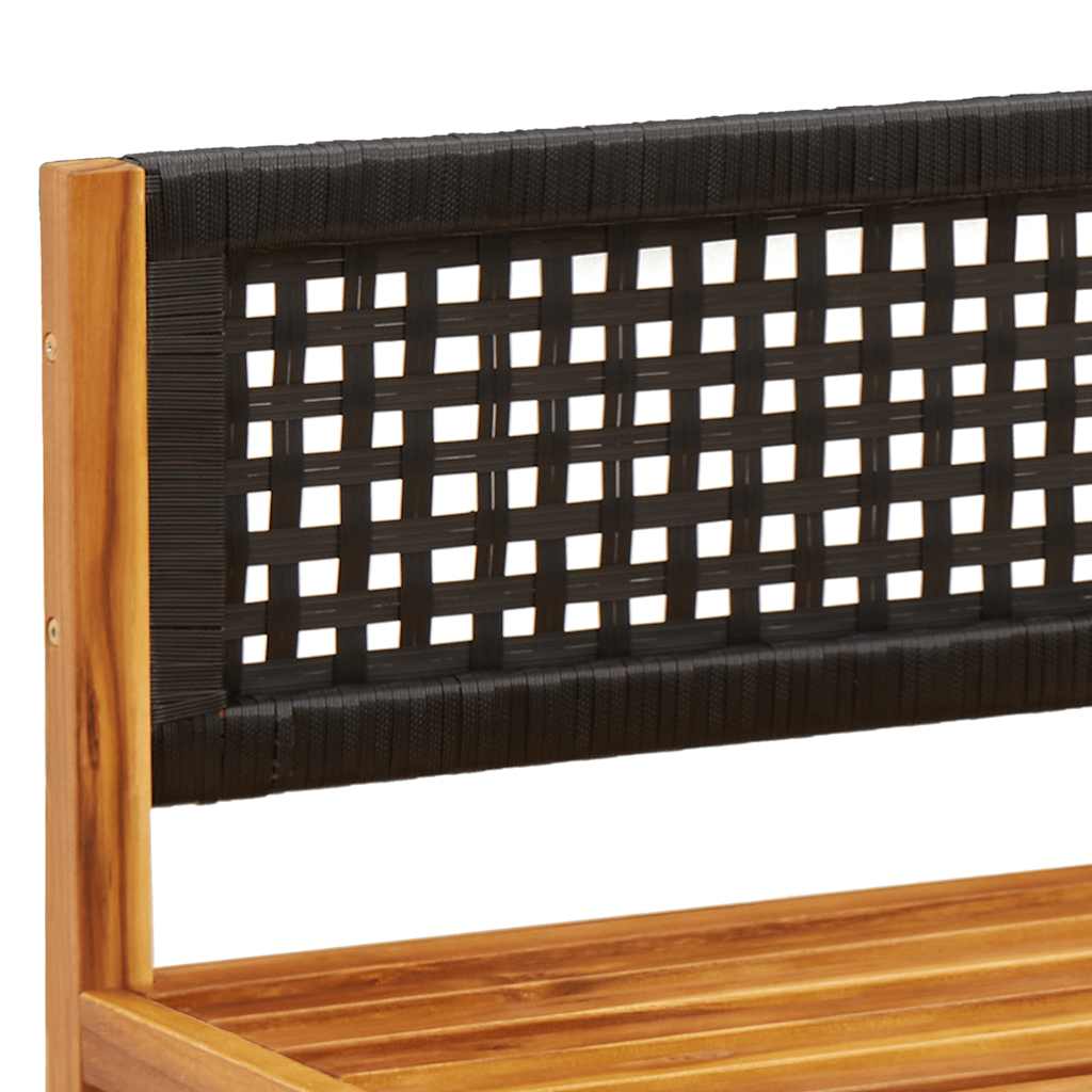 Kerti sarokkanapé párnákkal akácfa és rattan