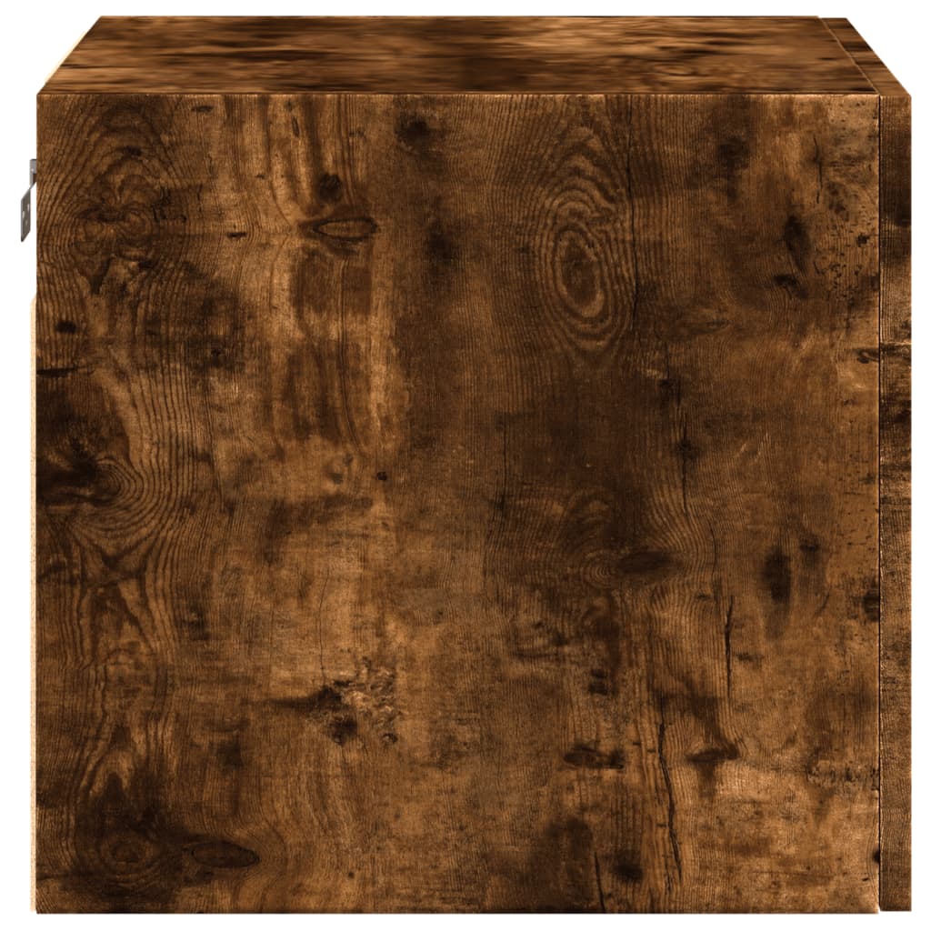 Füstös tölgy színű szerelt fa faliszekrény 50 x 42,5 x 40 cm