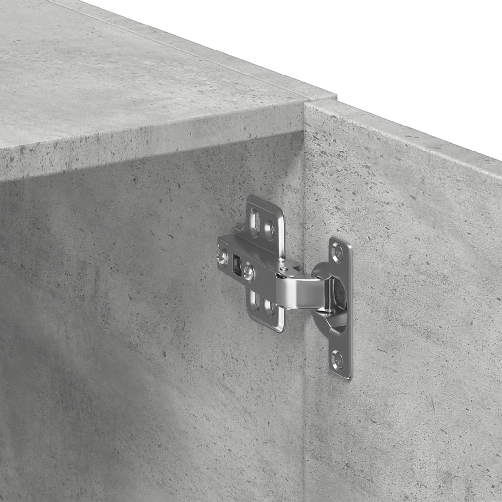 Betonszürke szerelt fa tárolószekrény 70 x 42,5 x 225 cm Betonszürke szerelt fa tárolószekrény 70 x 42,5 x 225 cm