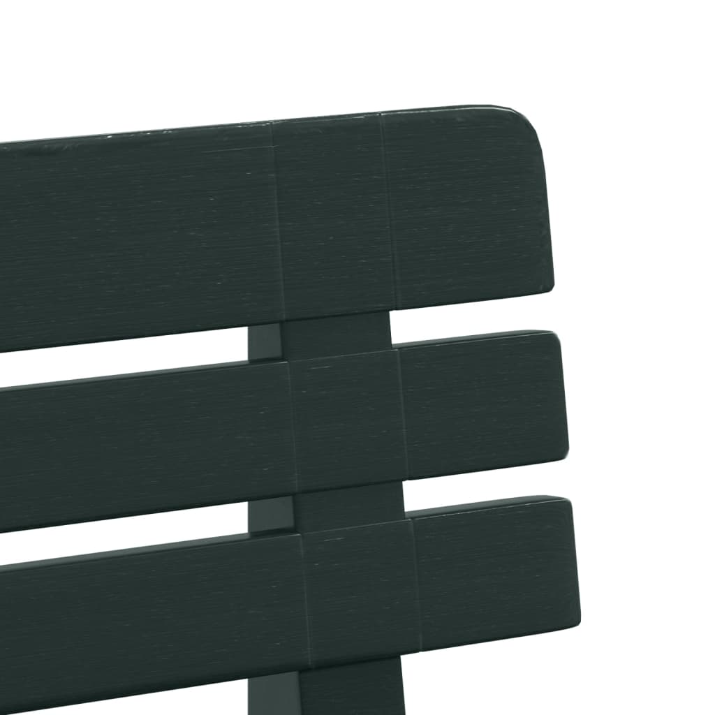 Zöld polipropilén kerti pad 110 x 52 x 71 cm Zöld polipropilén kerti pad 110 x 52 x 71 cm