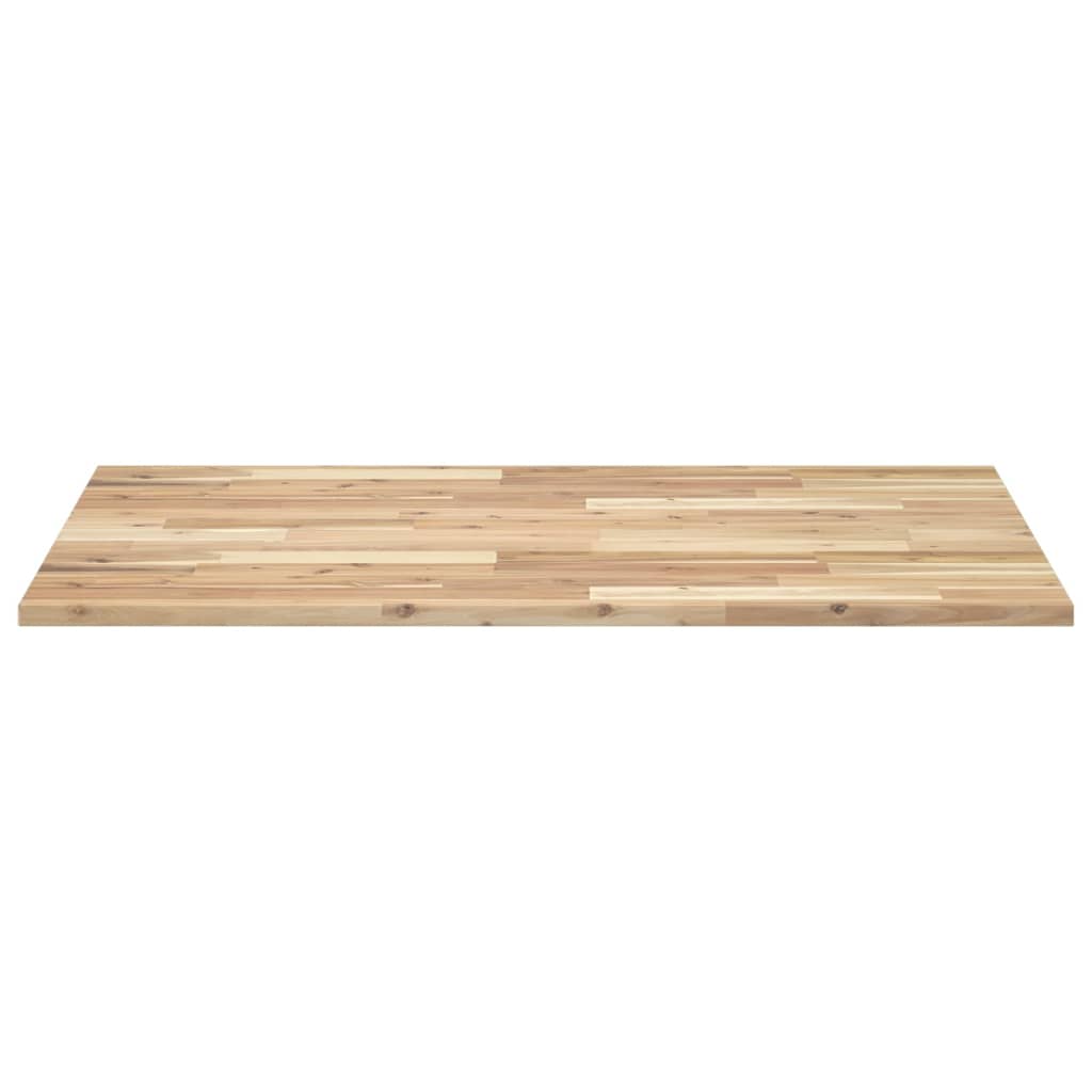 Négyszög alakú tömör akácfa asztallap 100 x 70 x 2 cm