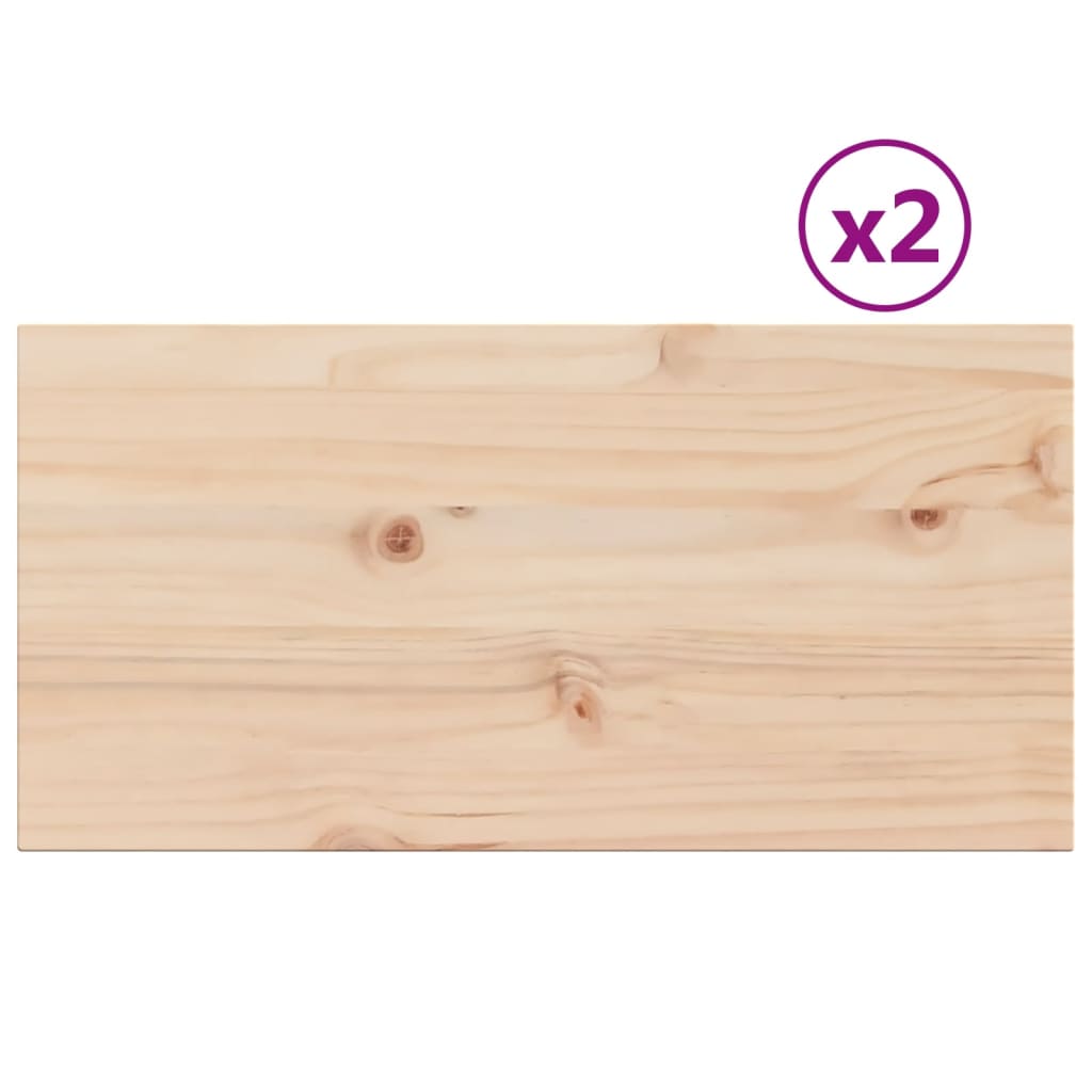 2 db tömör fenyőfa téglalap alakú asztallap 70 x 35 x 1,7 cm 2 db tömör fenyőfa téglalap alakú asztallap 70 x 35 x 1,7 cm