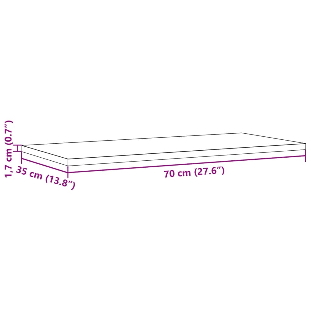 2 db tömör fenyőfa téglalap alakú asztallap 70 x 35 x 1,7 cm 2 db tömör fenyőfa téglalap alakú asztallap 70 x 35 x 1,7 cm