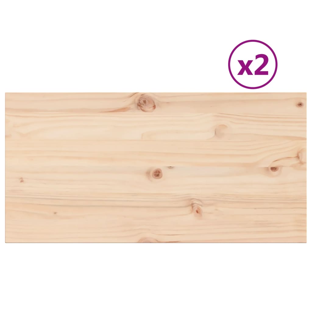 2 db tömör fenyőfa téglalap alakú asztallap 90 x 45 x 1,7 cm 2 db tömör fenyőfa téglalap alakú asztallap 90 x 45 x 1,7 cm