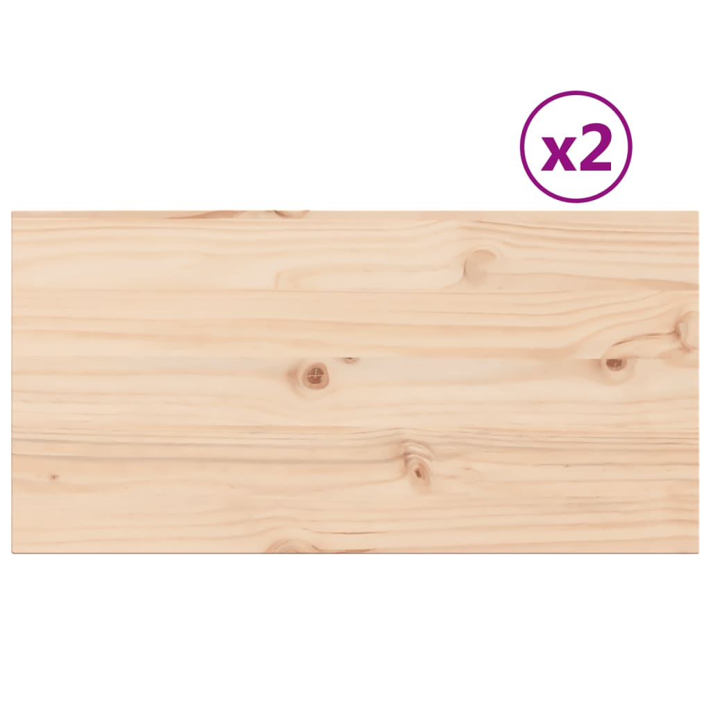 2 db tömör fenyőfa téglalap alakú asztallap 80 x 40 x 2,5 cm 2 db tömör fenyőfa téglalap alakú asztallap 80 x 40 x 2,5 cm