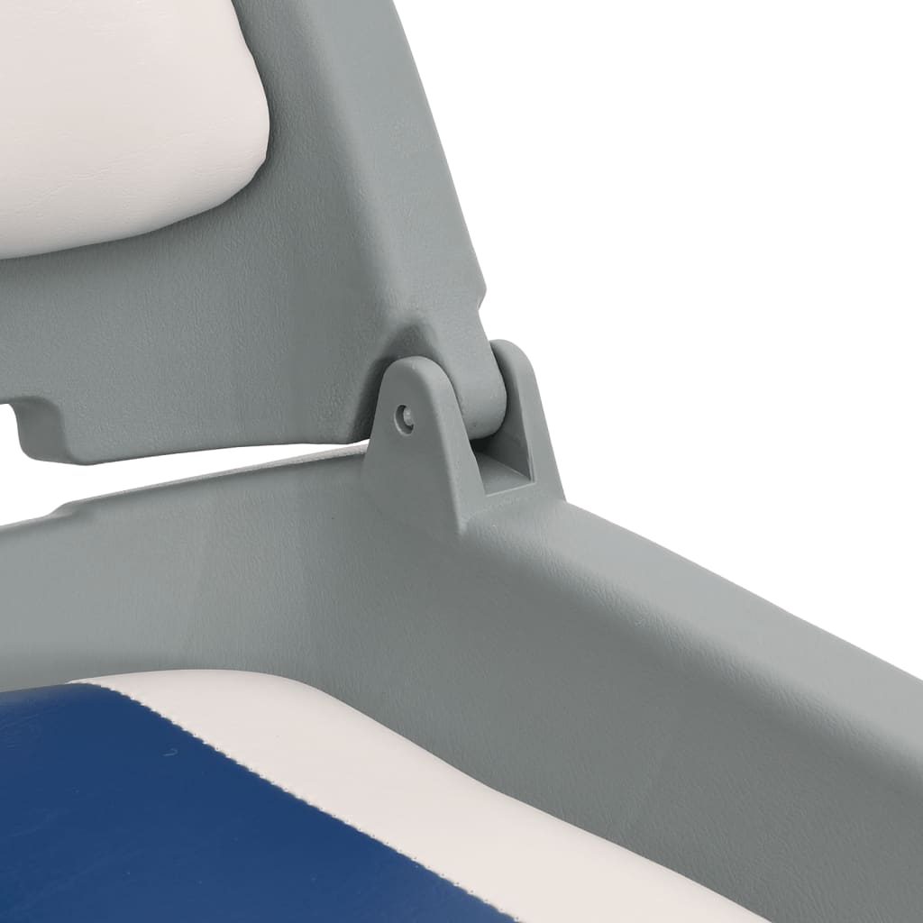2 részes kék és fehér összecsukható hajóülés 48x51x41 cm