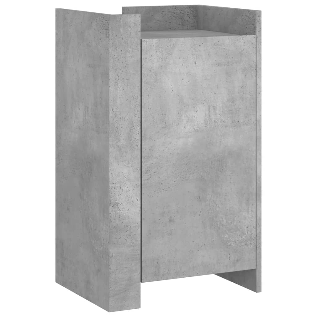 Betonszürke szerelt fa tálalószekrény 45 x 35 x 75 cm