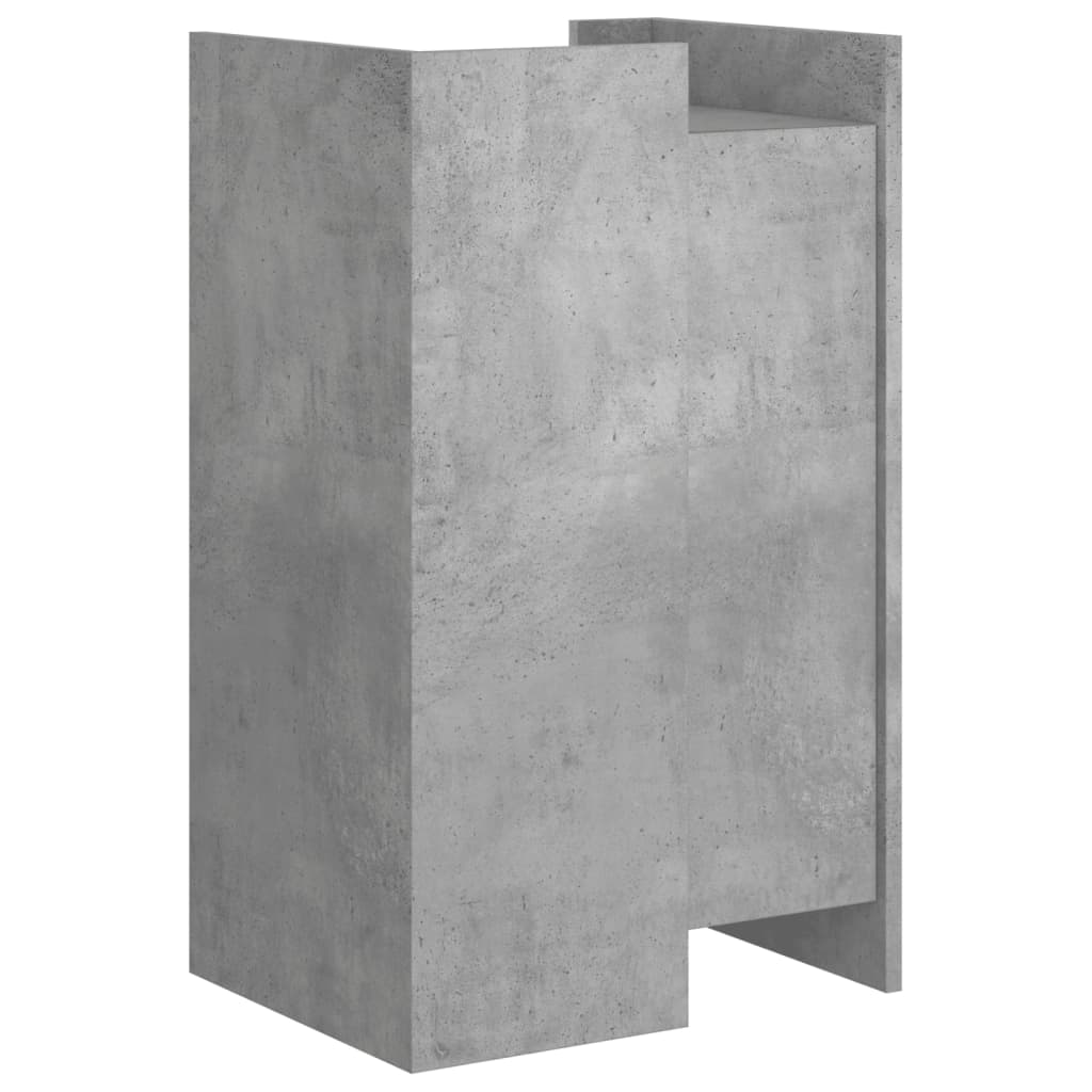 Betonszürke szerelt fa tálalószekrény 45 x 35 x 75 cm