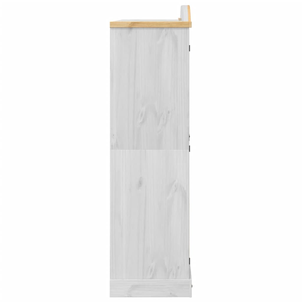 Fehér corona tömör fenyőfa ruhásszekrény 151,5 x 52 x 186 cm Fehér corona tömör fenyőfa ruhásszekrény 151,5 x 52 x 186 cm