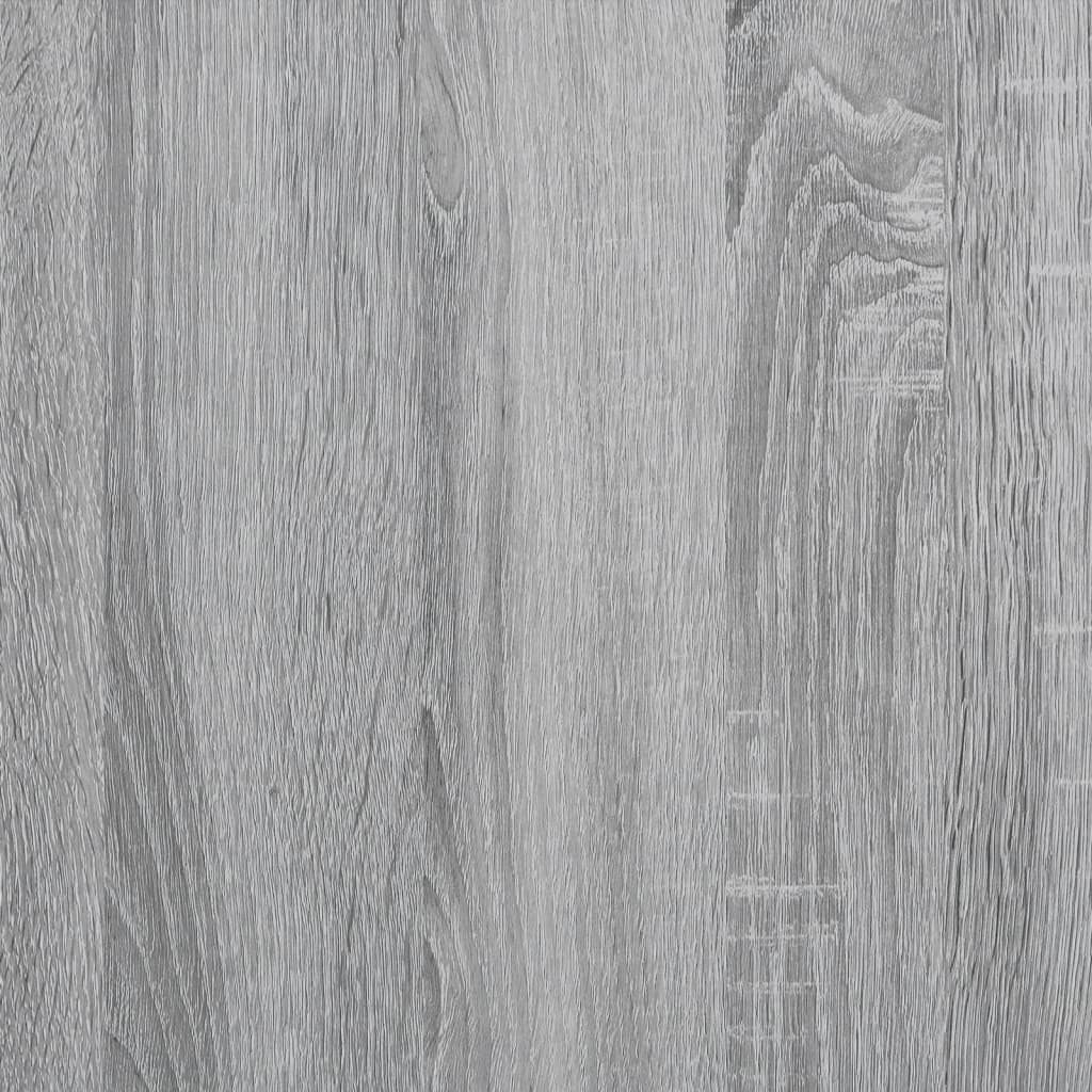 Szürke sonoma színű szerelt fa komód 91 x 35,5 x 74,5 cm Szürke sonoma színű szerelt fa komód 91 x 35,5 x 74,5 cm