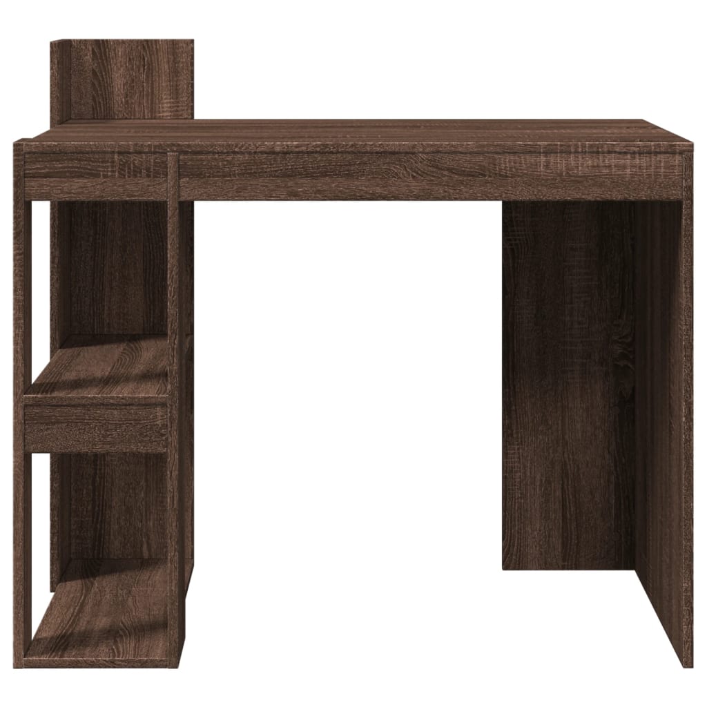 Barna tölgy színű szerelt fa irodai asztal 103,5 x 56,5 x 94 cm Barna tölgy színű szerelt fa irodai asztal 103,5 x 56,5 x 94 cm