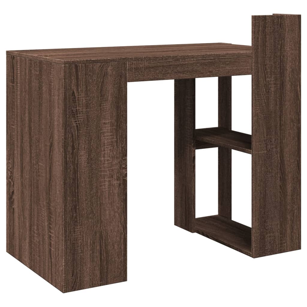Barna tölgy színű szerelt fa irodai asztal 103,5 x 56,5 x 94 cm Barna tölgy színű szerelt fa irodai asztal 103,5 x 56,5 x 94 cm