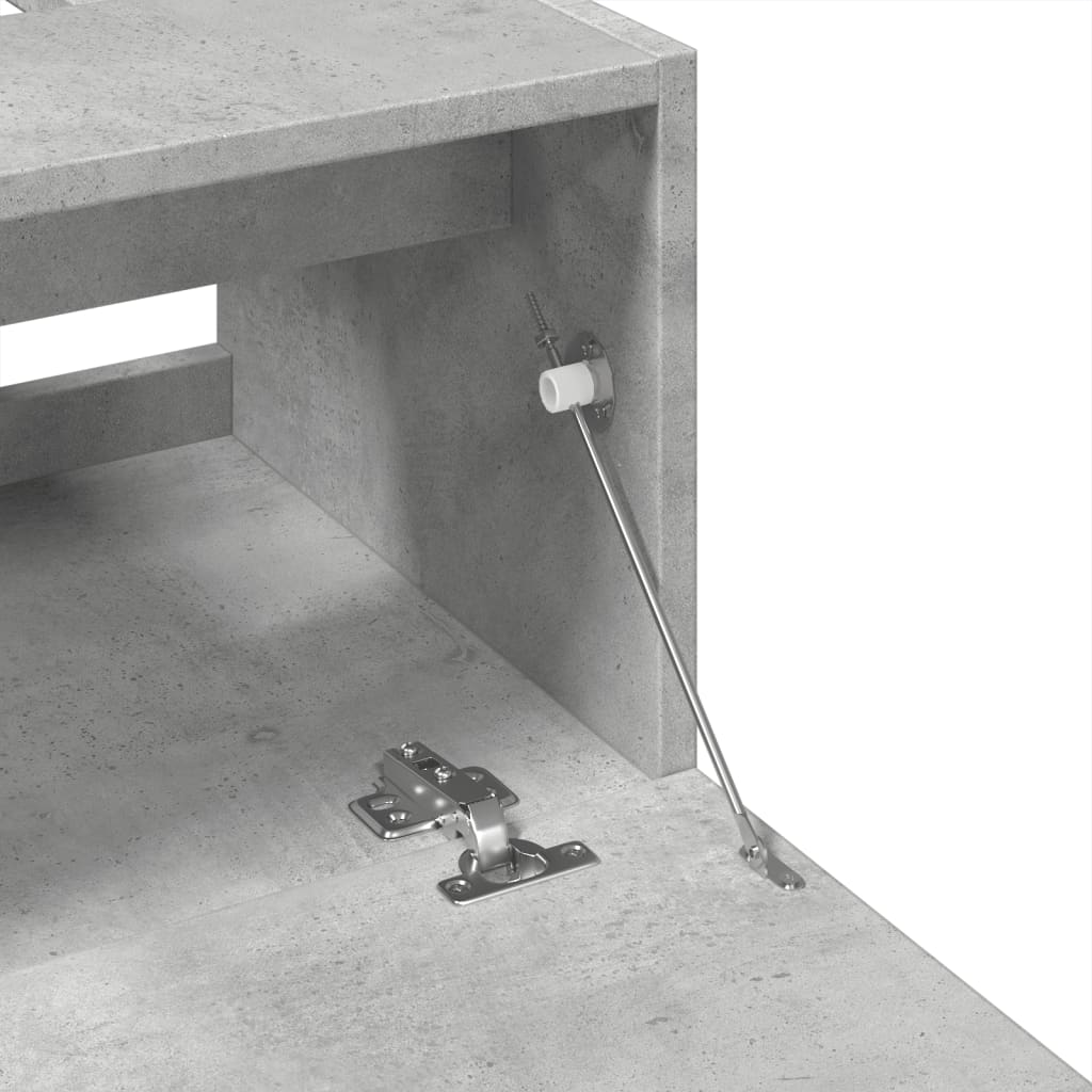 Betonszürke szerelt fa mosdószekrény 40 x 37 x 59 cm