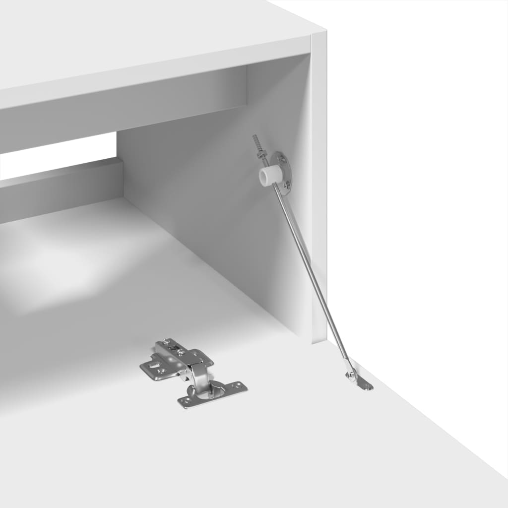 Fehér szerelt fa mosdószekrény 59 x 37 x 59 cm