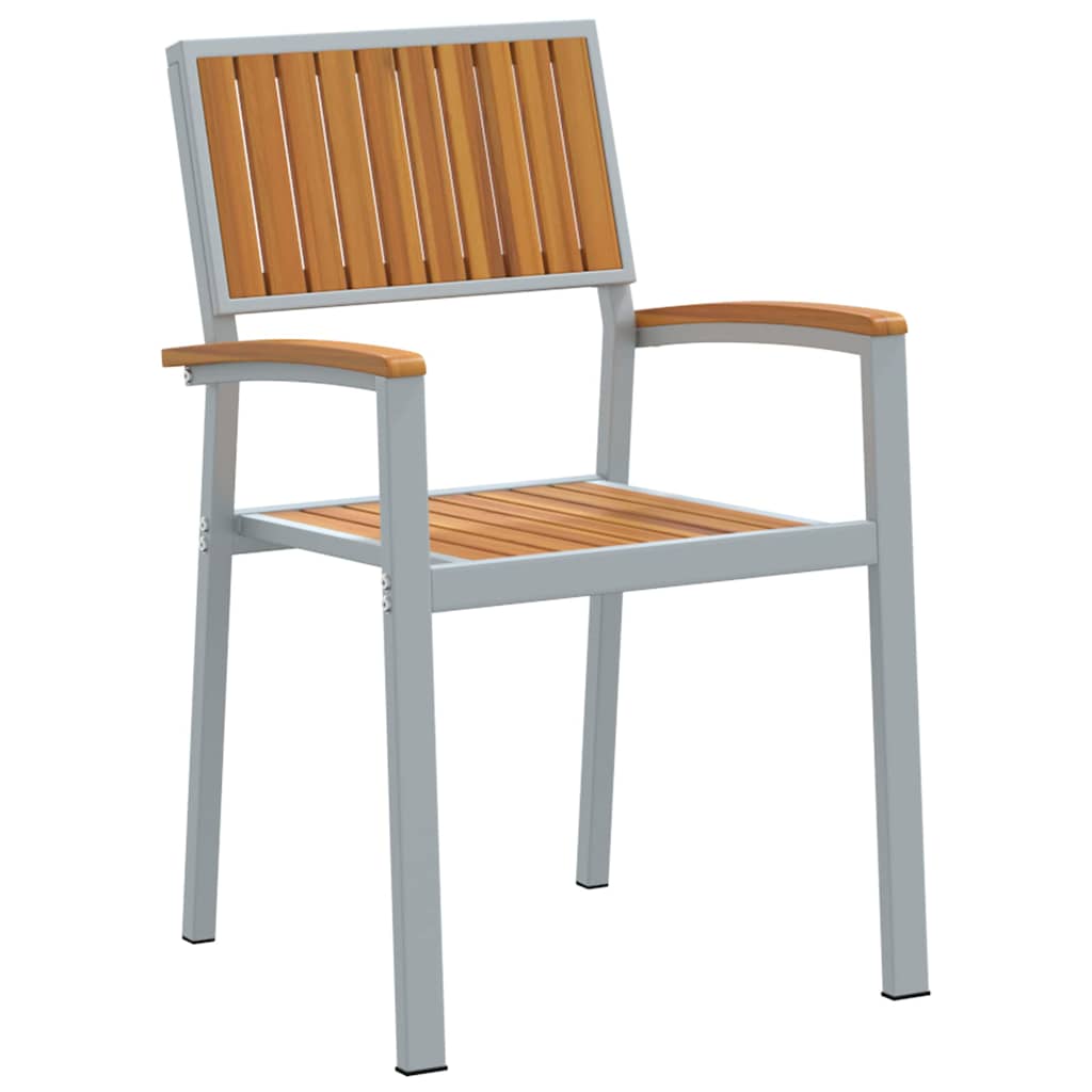 Összecsukható szék 6 pcs barna 56 x 57 x 87 cm tömör akácfa