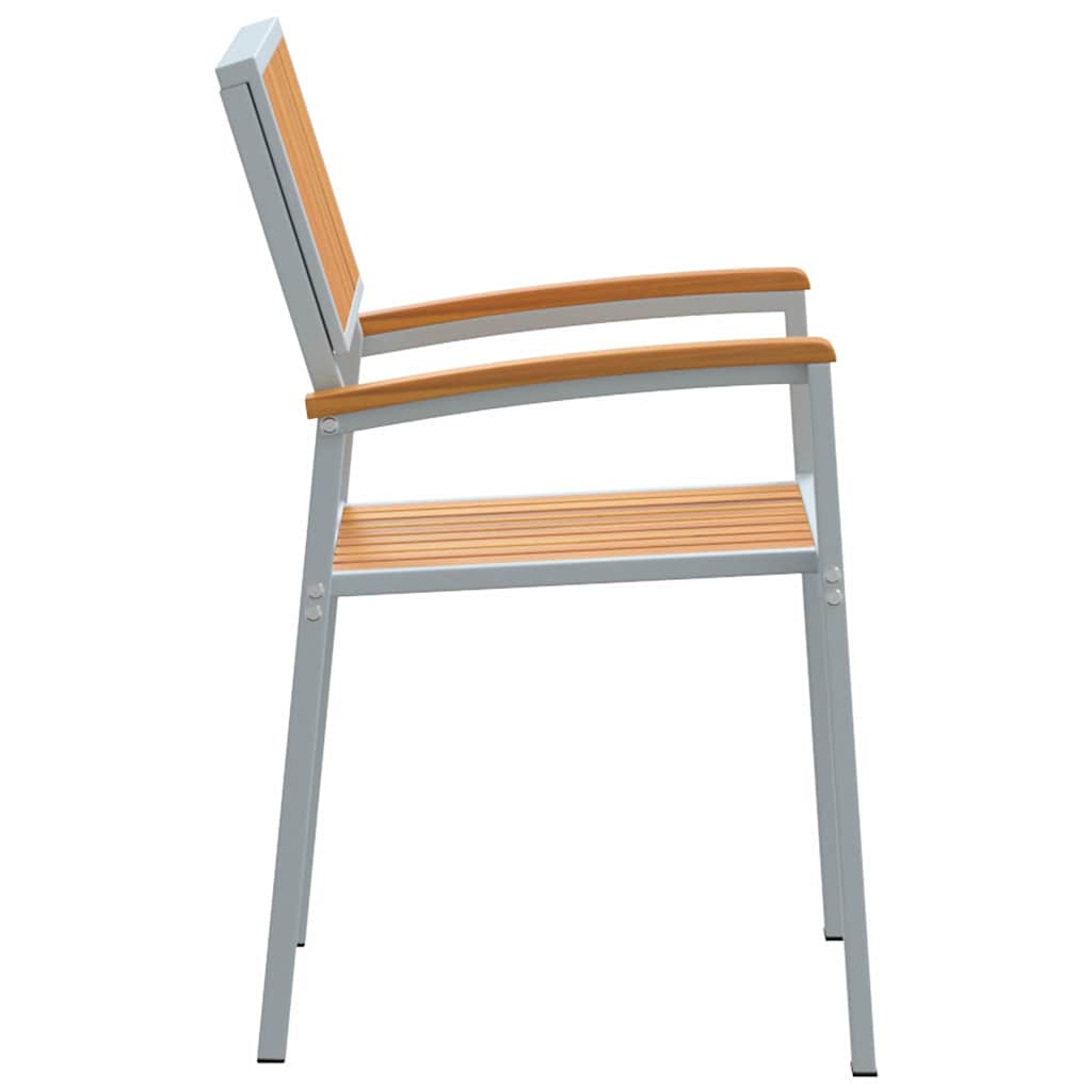 Összecsukható szék 6 pcs barna 56 x 57 x 87 cm tömör akácfa