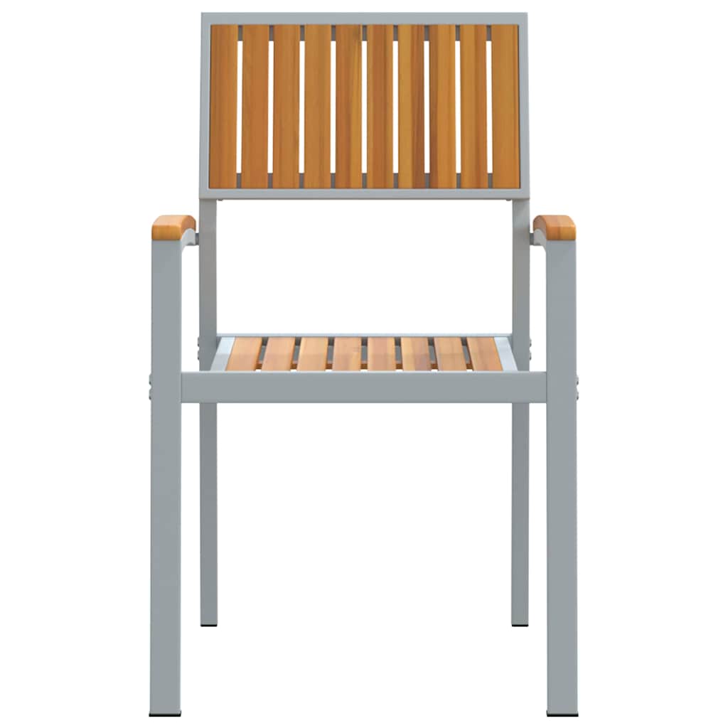 Összecsukható szék 8 pcs barna 56 x 57 x 87 cm tömör akácfa