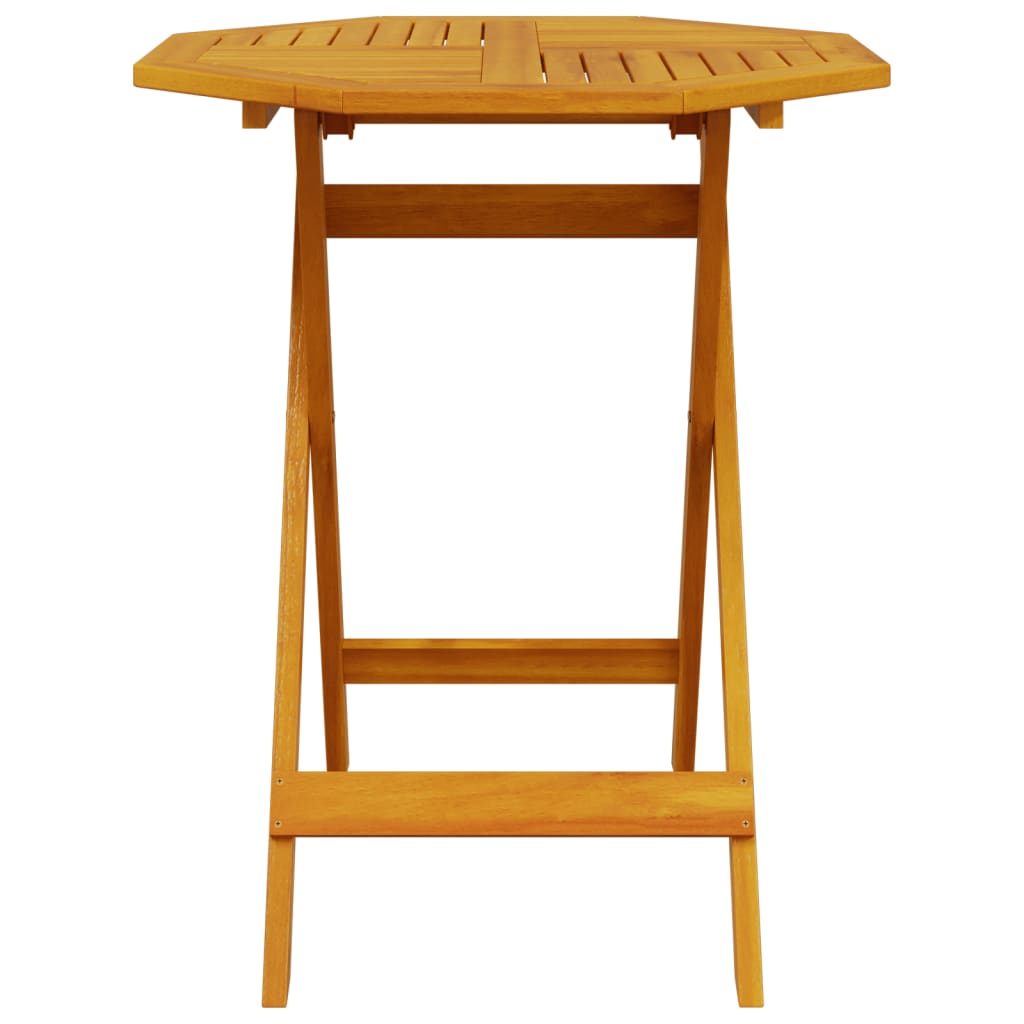 Vidaxl 3 részes tömör akácfa összecsukható bisztrószett