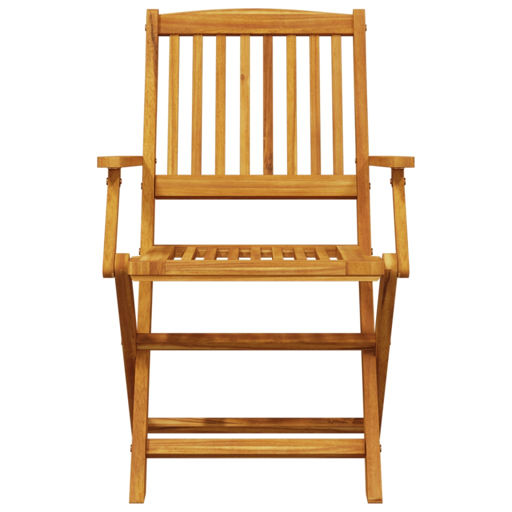 Vidaxl 3 részes tömör akácfa összecsukható bisztrószett