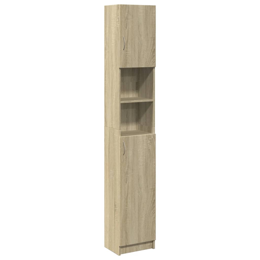 Sonoma tölgy színű forgácslap fürdőszobaszekrény 32x25,5x190 cm Sonoma tölgy színű forgácslap fürdőszobaszekrény 32x25,5x190 cm