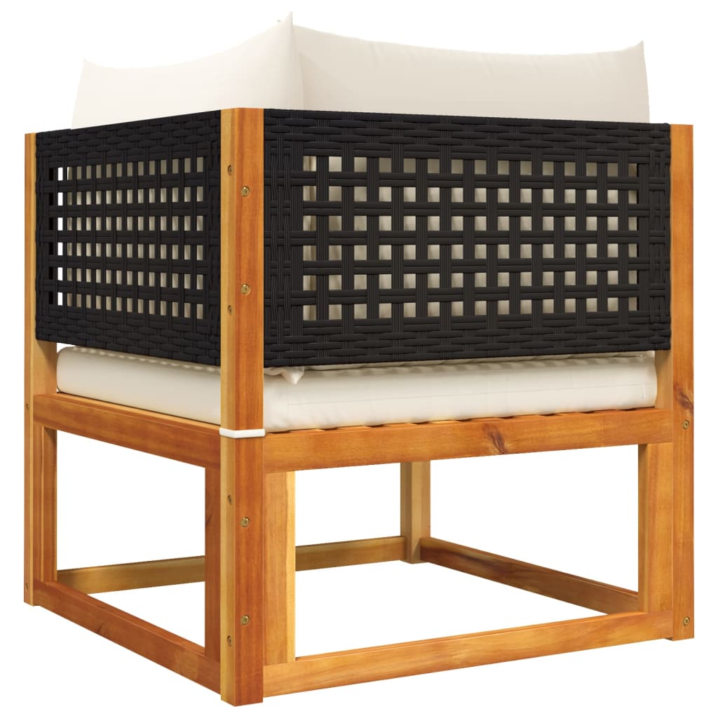 11 részes tömör akácfa kerti ülőgarnitúra párnákkal