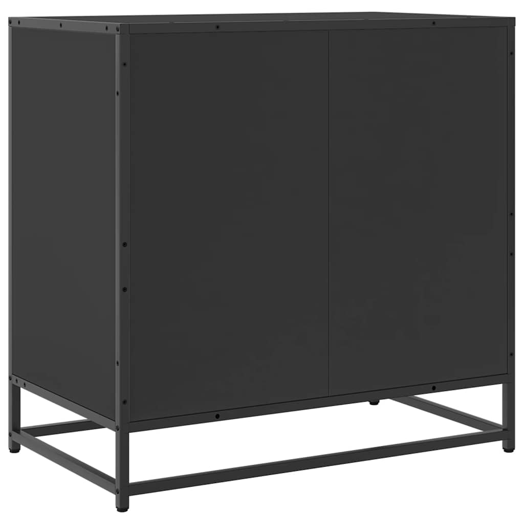 Fekete szerelt fa fiókos szekrény 70x41x70 cm Fekete szerelt fa fiókos szekrény 70x41x70 cm