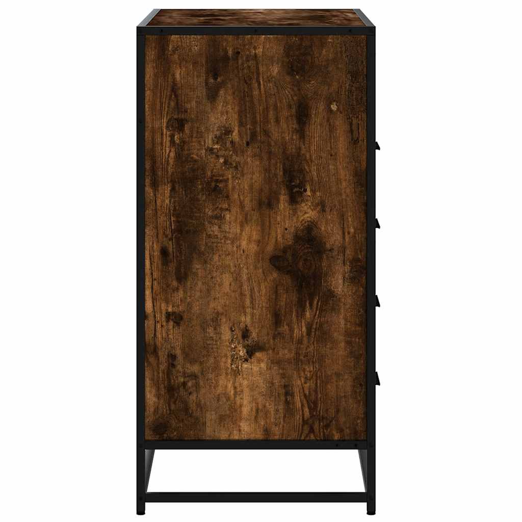 Füstös tölgy szerelt fa fiókos szekrény 70x41x70 cm Füstös tölgy szerelt fa fiókos szekrény 70x41x70 cm
