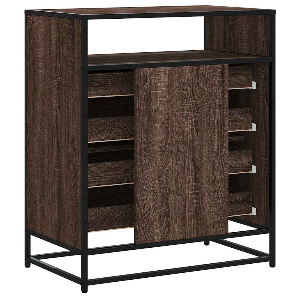 Barna tölgy szerelt fa fiókos szekrény 70x41x70 cm Barna tölgy szerelt fa fiókos szekrény 70x41x70 cm