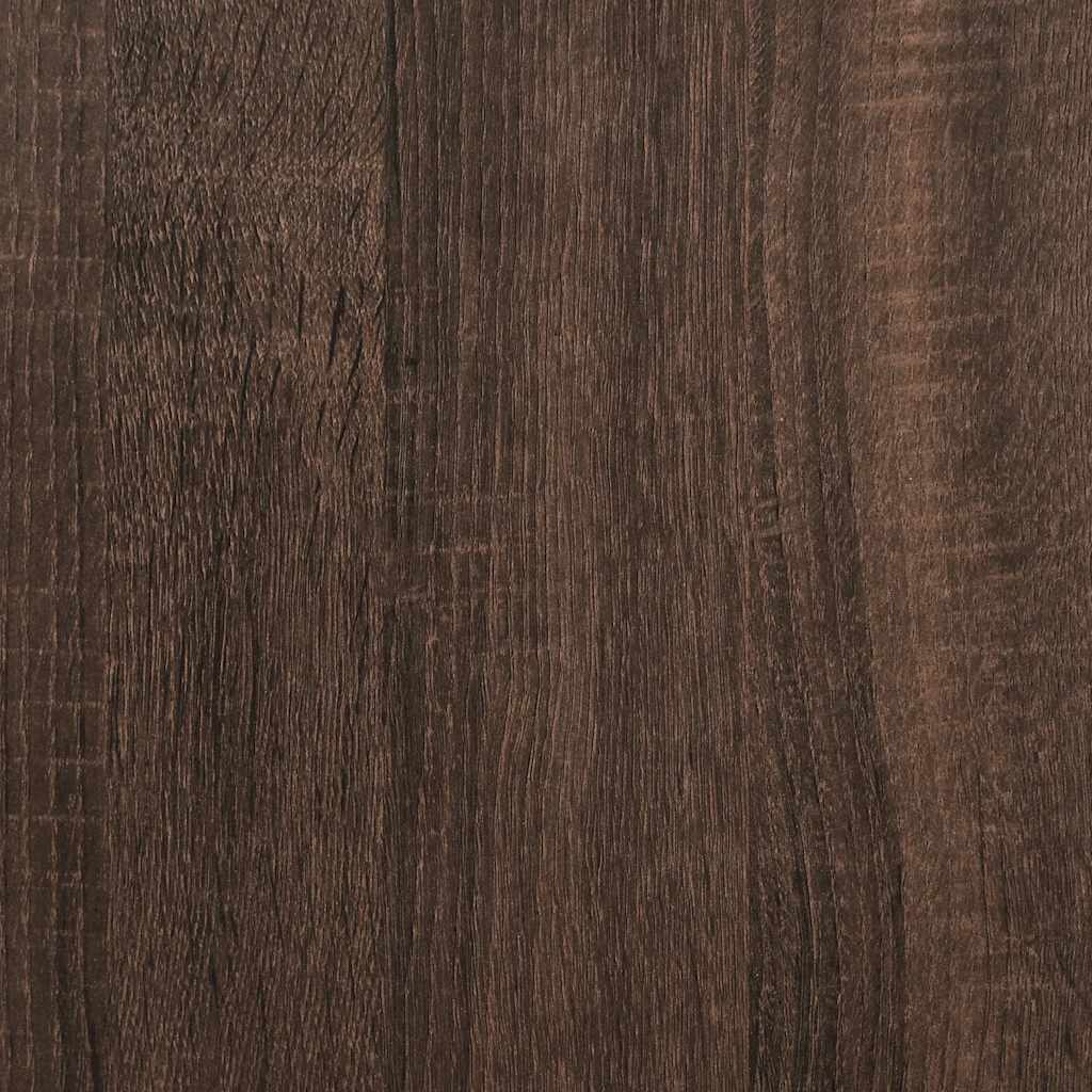 Cipőpad barna tölgy 60x40x53,5 cm gépi fa és fém