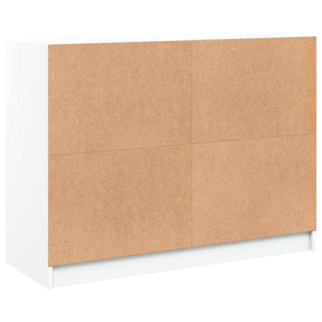 Fehér szerelt fa tálalószekrény 102 x 37 x 75,5 cm