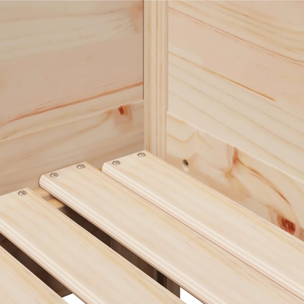 Tömör fenyőfa kihúzható kanapéágy fiókkal 80x200 cm