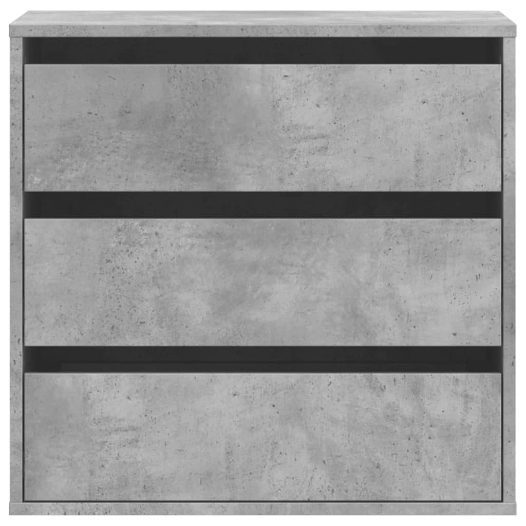 Betonszürke szerelt fa fiókos sarokszekrény 60 x 41 x 58 cm Betonszürke szerelt fa fiókos sarokszekrény 60 x 41 x 58 cm