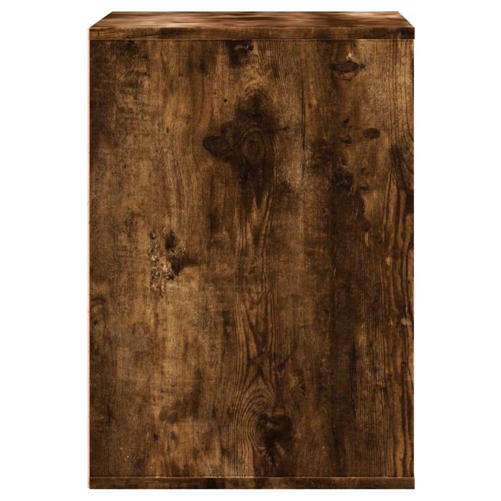 Füstös tölgy színű szerelt fa fiókos sarokszekrény 60x41x58 cm Füstös tölgy színű szerelt fa fiókos sarokszekrény 60x41x58 cm