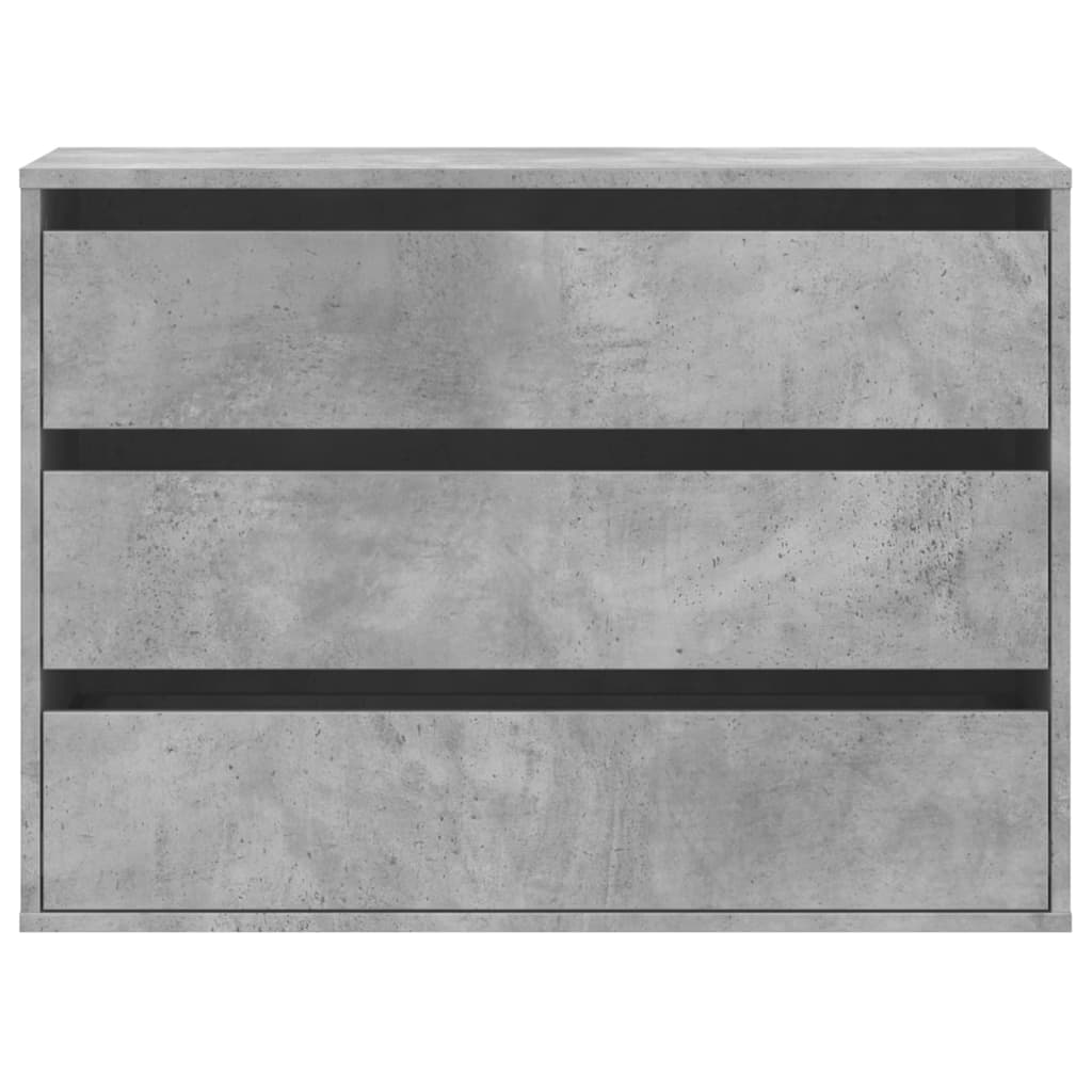 Betonszürke szerelt fa fiókos sarokszekrény 80 x 41 x 58 cm Betonszürke szerelt fa fiókos sarokszekrény 80 x 41 x 58 cm