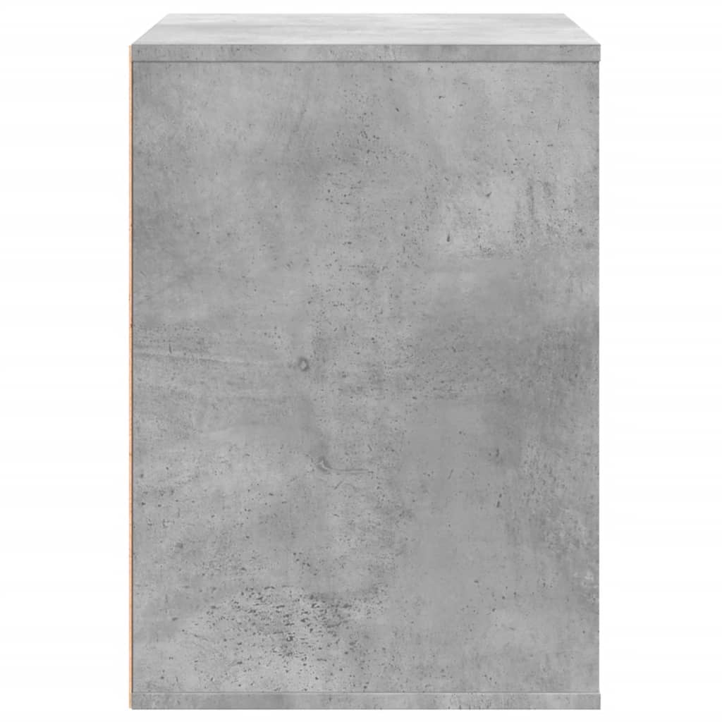 Betonszürke szerelt fa fiókos sarokszekrény 80 x 41 x 58 cm Betonszürke szerelt fa fiókos sarokszekrény 80 x 41 x 58 cm