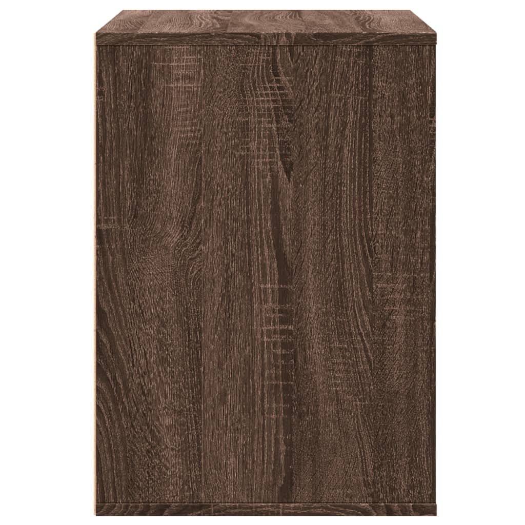Barna tölgy színű szerelt fa fiókos sarokszekrény 80x41x58 cm Barna tölgy színű szerelt fa fiókos sarokszekrény 80x41x58 cm