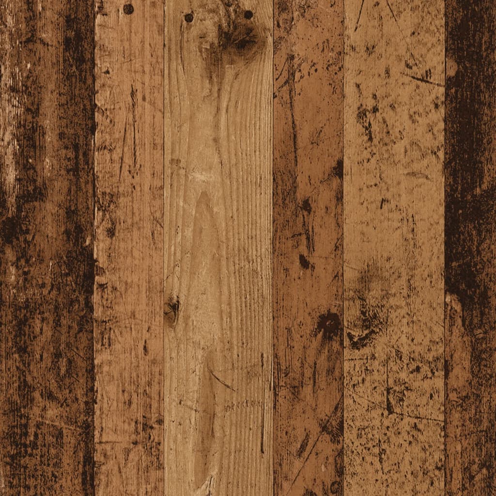 Antik fa színű szerelt fa fiókos sarokszekrény 80 x 41 x 58 cm Antik fa színű szerelt fa fiókos sarokszekrény 80 x 41 x 58 cm