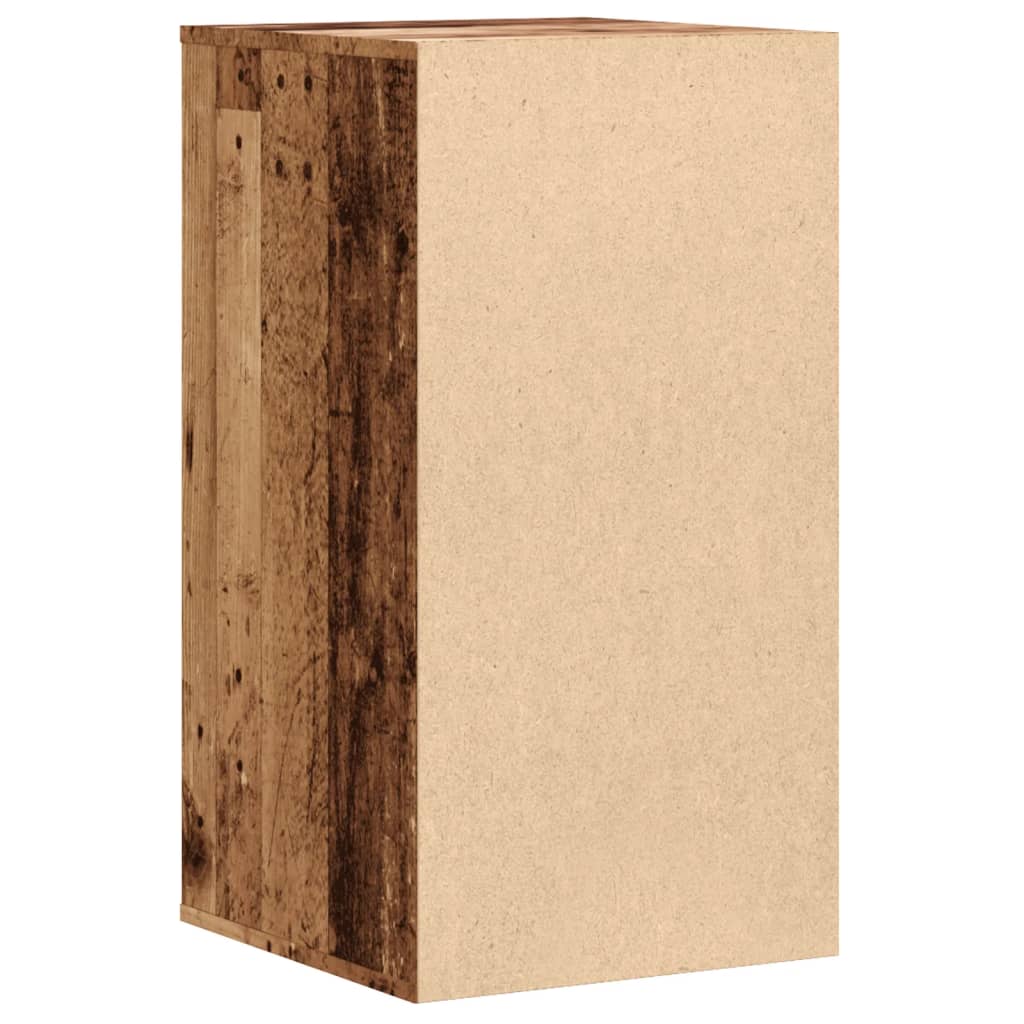 Antik fa színű szerelt fa fiókos sarokszekrény 40 x 41 x 76 cm Antik fa színű szerelt fa fiókos sarokszekrény 40 x 41 x 76 cm