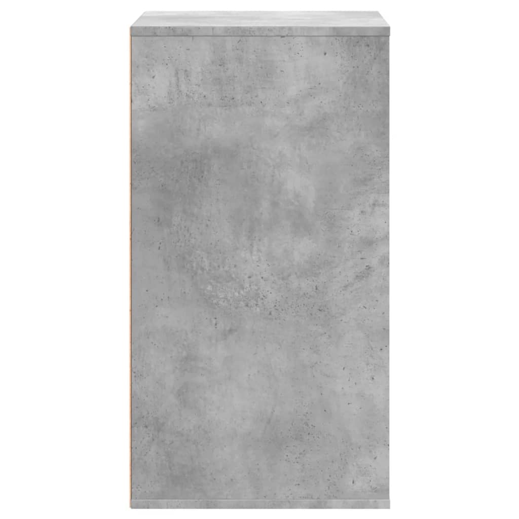 Betonszürke szerelt fa fiókos sarokszekrény 60 x 41 x 76 cm Betonszürke szerelt fa fiókos sarokszekrény 60 x 41 x 76 cm