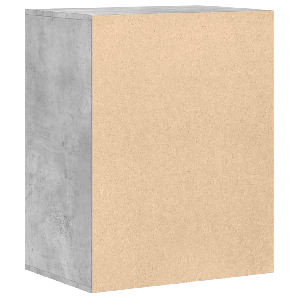 Betonszürke szerelt fa fiókos sarokszekrény 60 x 41 x 76 cm Betonszürke szerelt fa fiókos sarokszekrény 60 x 41 x 76 cm