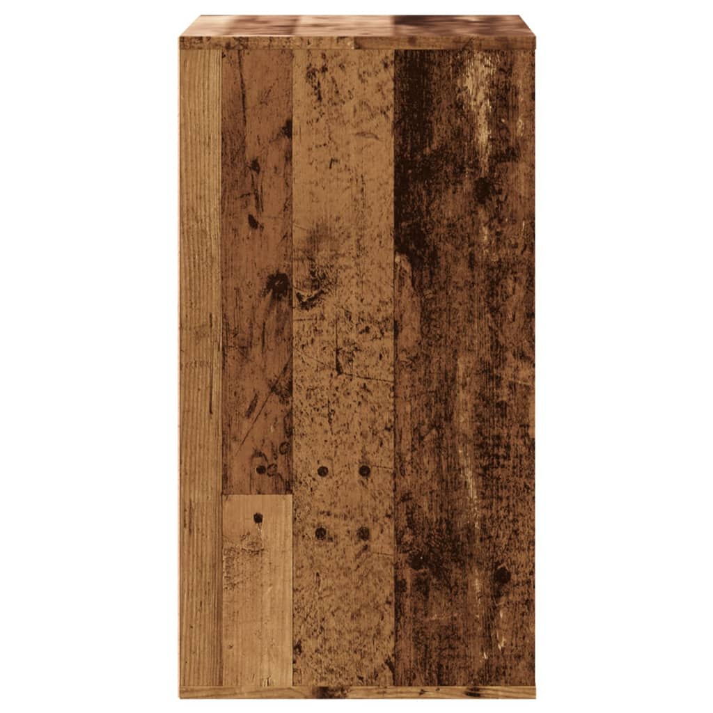 Antik fa színű szerelt fa fiókos sarokszekrény 60 x 41 x 76 cm Antik fa színű szerelt fa fiókos sarokszekrény 60 x 41 x 76 cm