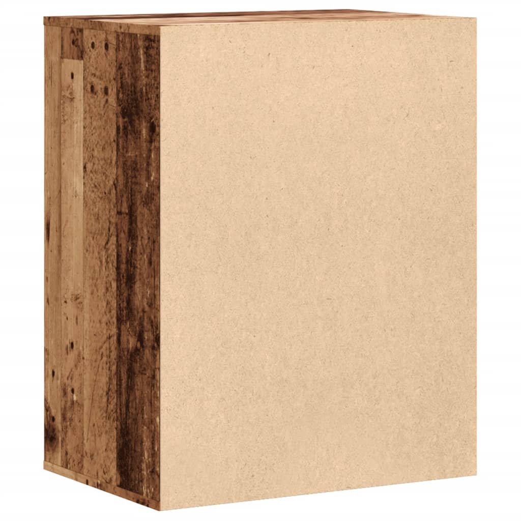 Antik fa színű szerelt fa fiókos sarokszekrény 60 x 41 x 76 cm Antik fa színű szerelt fa fiókos sarokszekrény 60 x 41 x 76 cm
