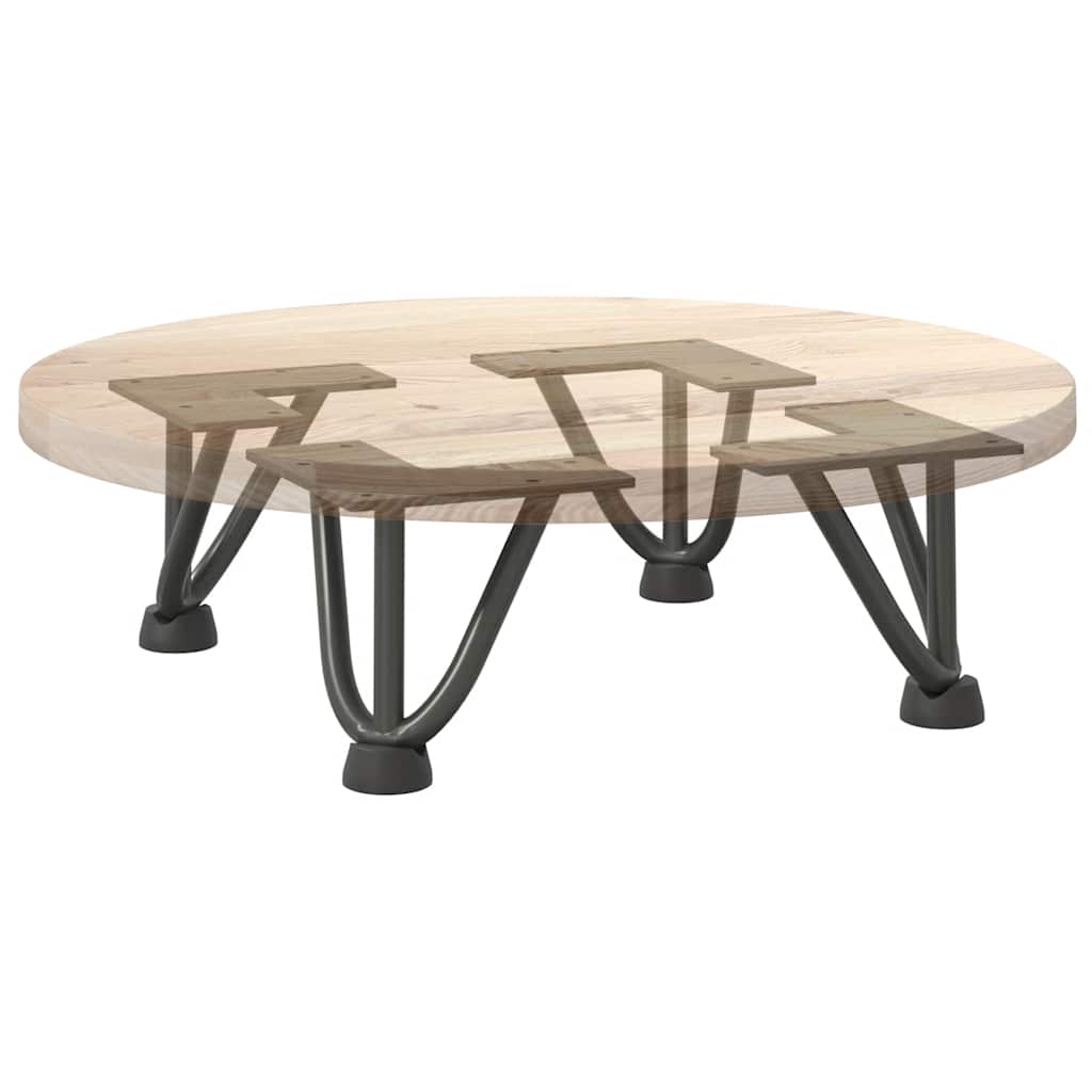 Hajcsavaros asztallábak 4 db antracit 10 cm tömör acélból