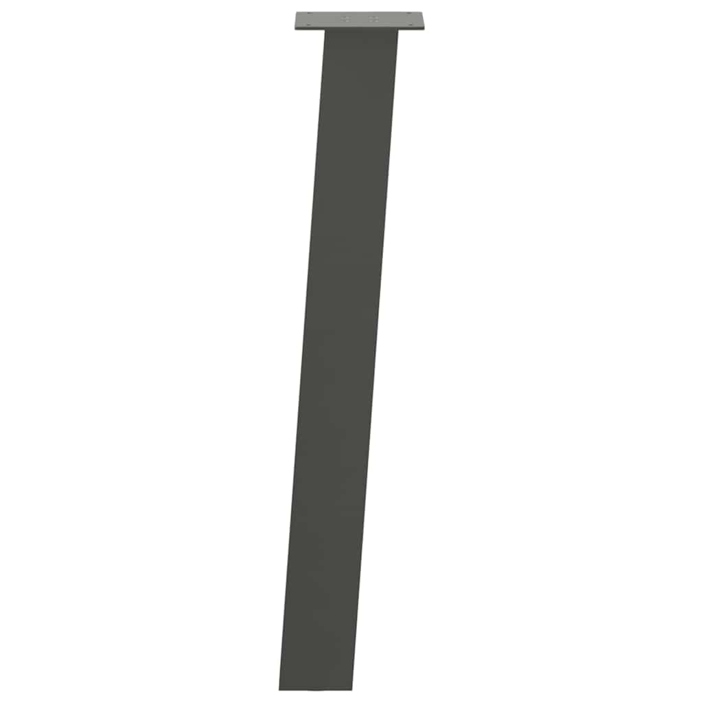 Dohányzóasztal lábak 4 db antracit 72 cm acél