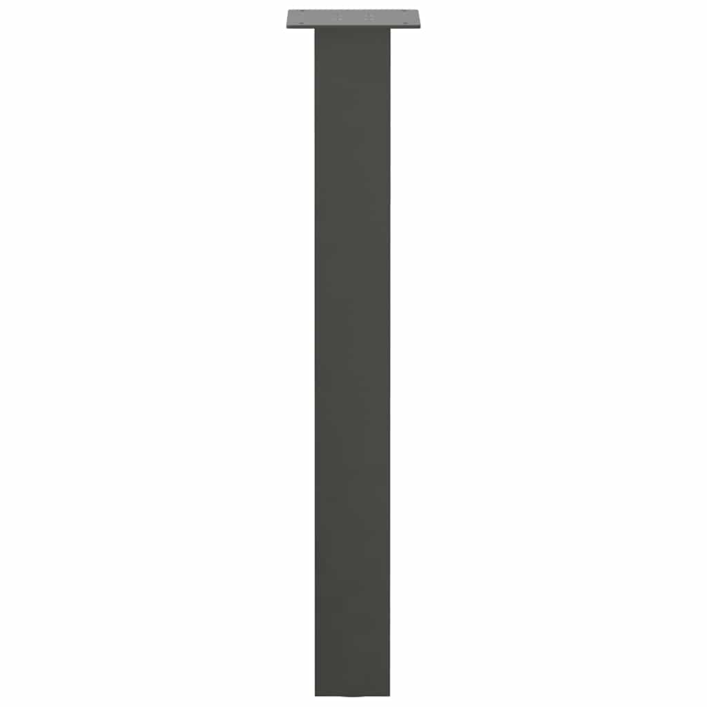 Dohányzóasztal lábak 4 db antracit 72 cm acél