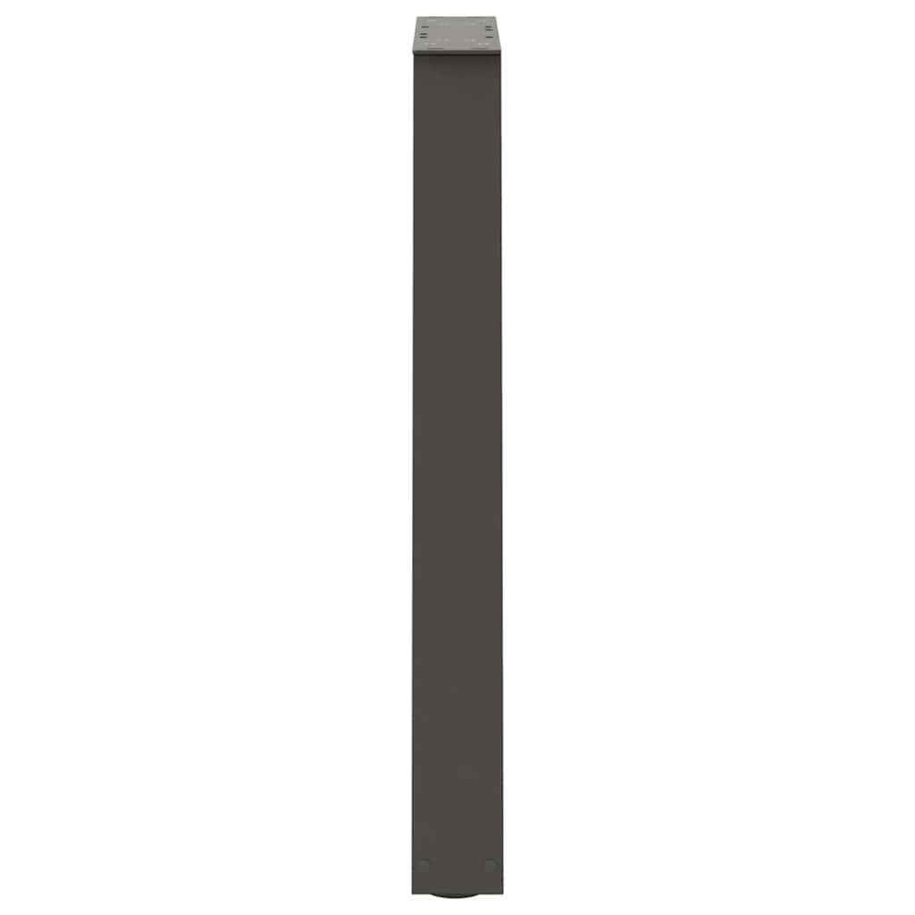 2 db antracit acél dohányzóasztal lábak v-alakú 60x(72-73) cm