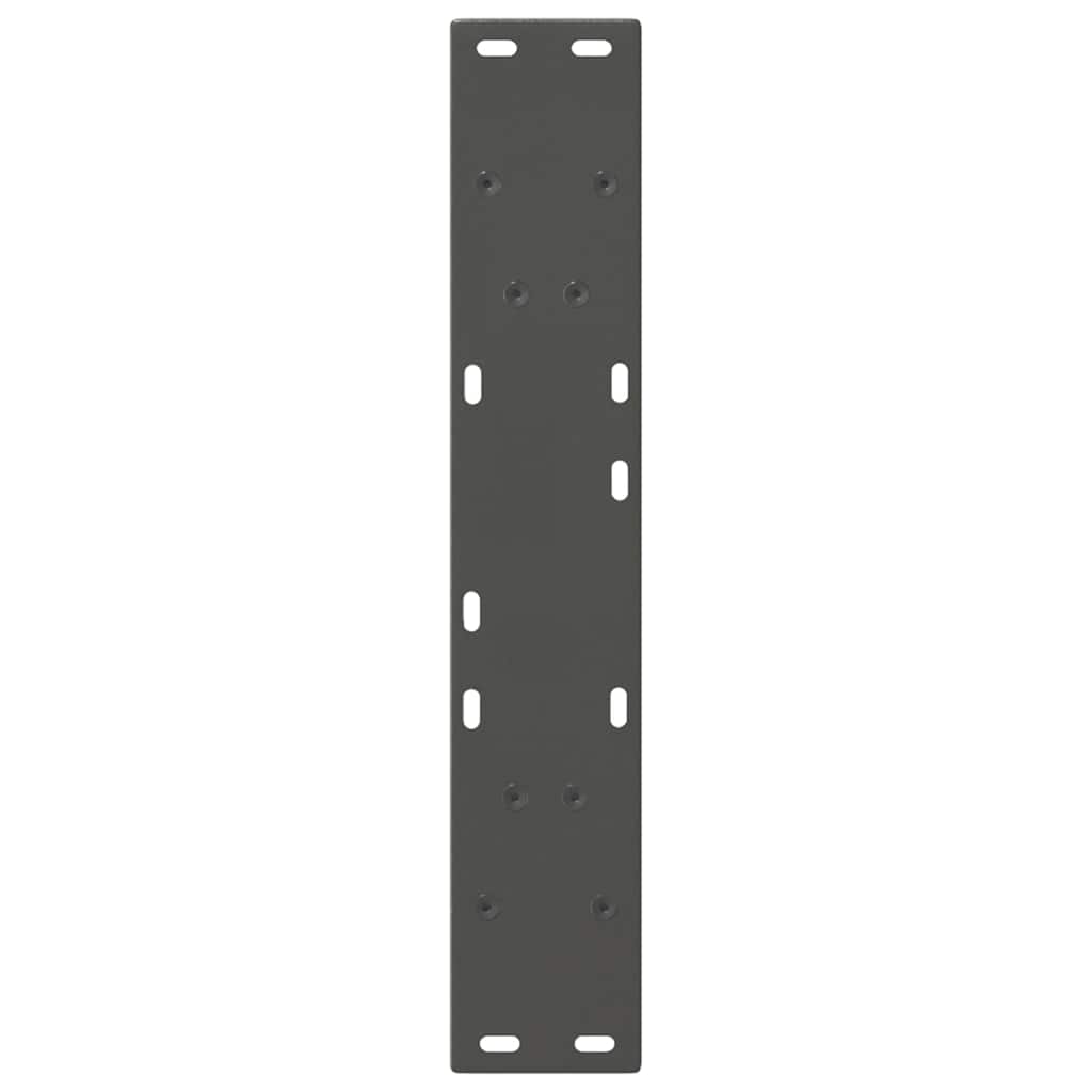 2 db antracit acél dohányzóasztal lábak v-alakú 60x(72-73) cm