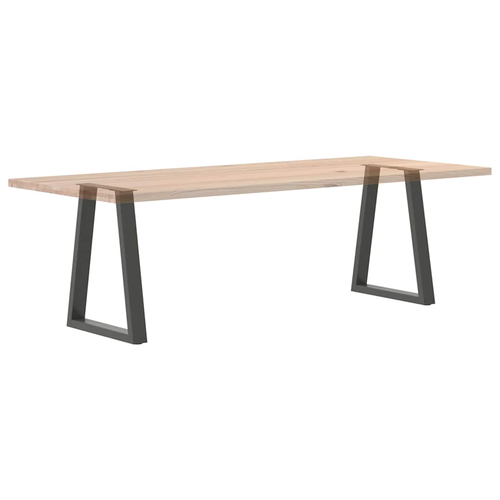 2 db antracit acél dohányzóasztal lábak v-alakú 60x(72-73) cm